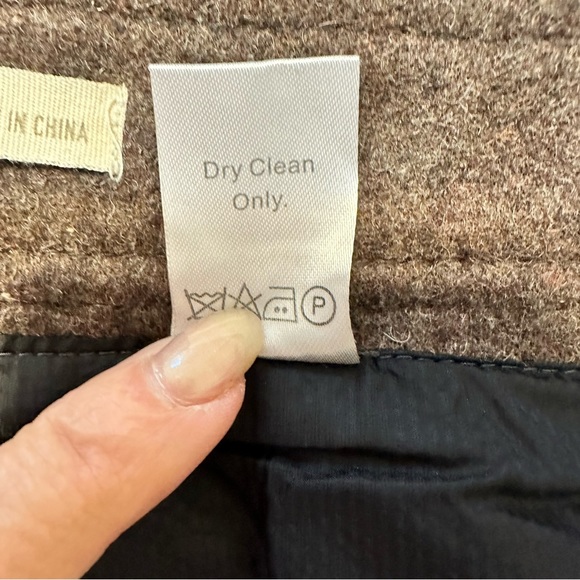 Purnell Wool Blend Zippered Brown Mini Skirt Size 4 - Picture 10 of 16